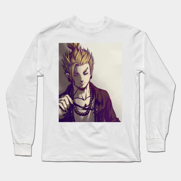 Saiyan Top Knot - Gohan Long Sleeve T-Shirt by svenpham